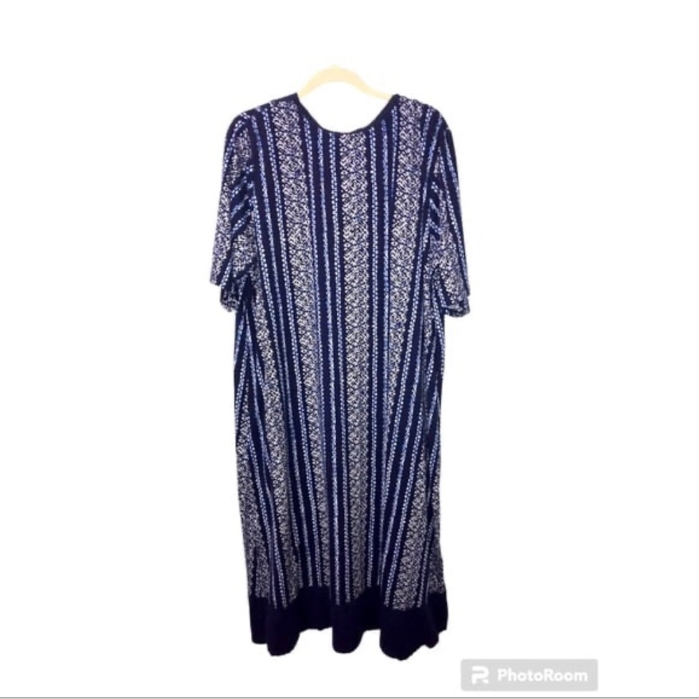 EUC Cuddl Duds Loungewear Navy Blue Gown Women’s Size XL​ - Picture 9 of 9